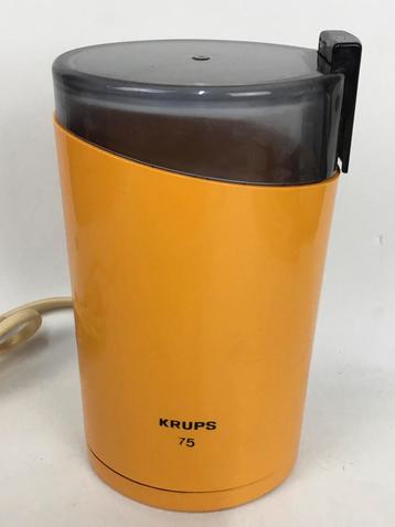 Krups 75 type 203 Vintage design oranje koffiemolen