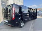 Ford Transit Custom 2,2 TDCI DOUBLE CABINE, 6 PLACES 155CH G, Auto's, Bestelwagens en Lichte vracht, Gebruikt, Zwart, Zwart, 155 pk