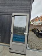 Aluminium deur met dubbel glas, Doe-het-zelf en Bouw, Ophalen, Gebruikt, 80 tot 100 cm, 200 tot 215 cm