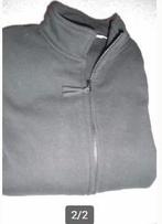 zwarte jacket m lange mouwen en rits xl - als nieuw, Enlèvement ou Envoi, Noir