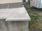 Couvre mur béton, utilisé, simple pente. Dimensions 49*191 c, Enlèvement, Utilisé