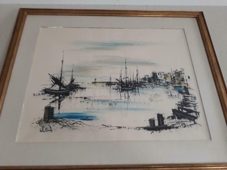 Zicht op baai, Antiek en Kunst, Kunst | Schilderijen | Klassiek, Ophalen