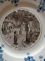 Humoristisch bordje, oud Frans aardewerk, Ophalen