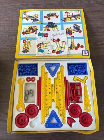 Vintage Meccano set compleet met doos en boekje, Enlèvement ou Envoi, Utilisé, Ensemble complet