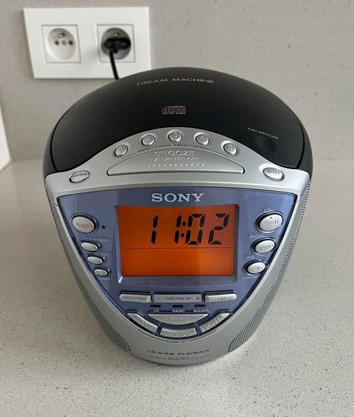 Sony Dream Machine Radio-réveil CD, Electroménager, Réveils, Utilisé, Digital, Enlèvement ou Envoi