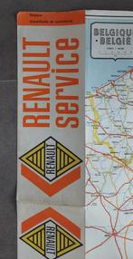 RENAULT service.Oude wegenkaart België Groot-Hertogdom Luxem, Gelezen, Ophalen of Verzenden, België