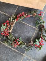 Kerstkrans en guirlande met lichtjes 8 m, Ophalen