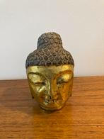 Prachtige gouden sculptuur van het Boeddhahoofd, Ophalen