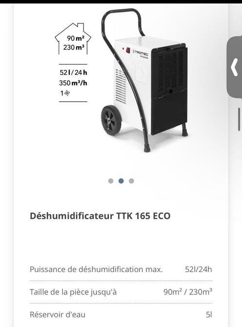 Location déshumidificateur, Doe-het-zelf en Bouw, Ventilatie en Afzuiging, Zo goed als nieuw, Ophalen of Verzenden