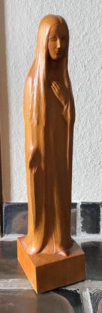 Art deco beeld Frans Tinel in hout piece unique, Ophalen