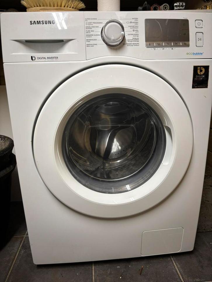 Wasmachine Samsung, weing gebruikt in 2de verblijf., Elektronische apparatuur, Wasmachines, Zo goed als nieuw, 8 tot 10 kg, 85 tot 90 cm