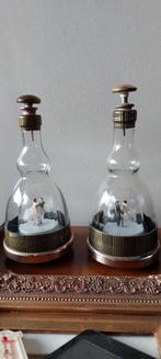 2 vintage muziek karaffen met dansend koppel muziekdoos dran, Ophalen of Verzenden