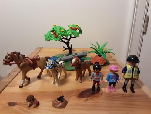 PLaymobil ponyrijles - compleet, Kinderen en Baby's, Speelgoed | Playmobil, Zo goed als nieuw, Complete set, Ophalen of Verzenden