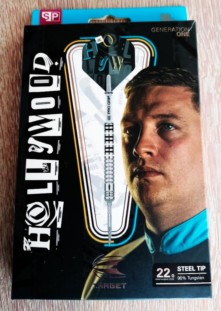 Target Chris Dobey Swiss Point 90% One Generation 22 gram., Sport en Fitness, Darts, Zo goed als nieuw, Pijlen, Ophalen of Verzenden