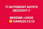 AUTOMAAT - BENZINE - MINIMAAL BWJ  2005 // 0486//25//13//12, Auto diversen, Auto Inkoop