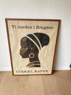 Vintage poster Aage Sikker Hansen Cirkel Kaffe, Antiek en Kunst, Ophalen