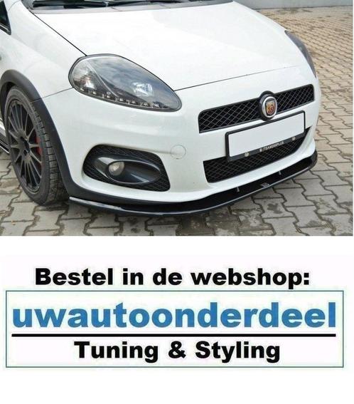 Maxton Spoiler Lip Splitter Voor Fiat Grande Punto Abarth, Auto diversen, Tuning en Styling, Verzenden