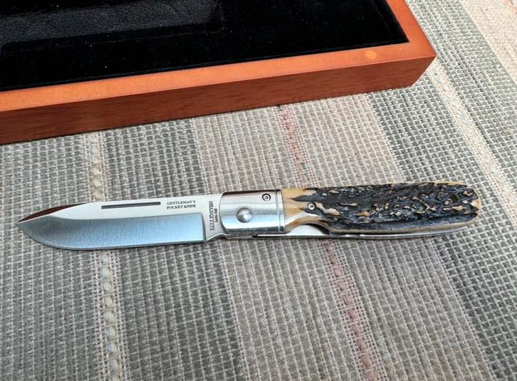 Fällkniven GP Gentleman's Pocket Knife Stag EDC Zakmes Mes, Caravans en Kamperen, Kampeergereedschap, Nieuw, Ophalen of Verzenden
