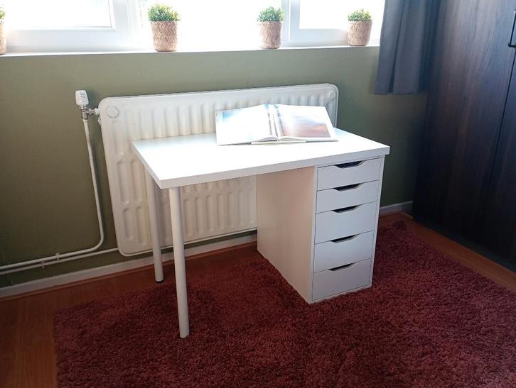 bureau blad met twee poten - GRATIS, Maison & Meubles, Bureaux, Utilisé, Bureau, Enlèvement