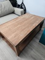 Teak salontafel massief hout, Huis en Inrichting, Ophalen, Gebruikt, 100 tot 150 cm, Teakhout