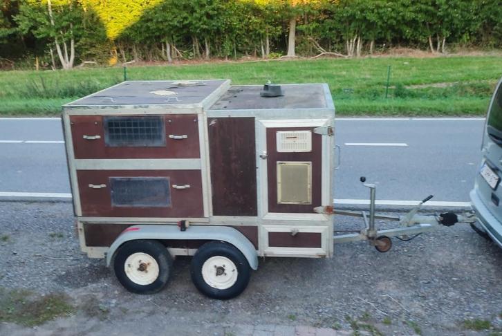 hondenaanhanger voor 8 tot 12 honden, Auto diversen, Aanhangers en Bagagewagens, Gebruikt, Ophalen