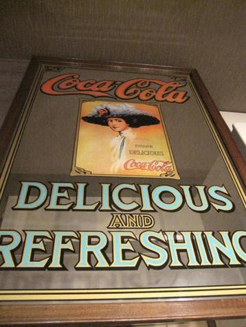 coca cola vintage spiegel 60/85 cm beschikbaar voor biedingen