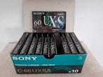 SONY UX.S-60 Cassettebandjes | 60 Minuten | Nieuw -10stuks, Ophalen of Verzenden, Nieuw in verpakking, 2 t/m 25 bandjes, Origineel