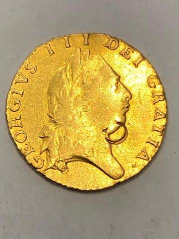 Munt goud half Guinea George III jaartal 1798 zeldzaam  !!! beschikbaar voor biedingen