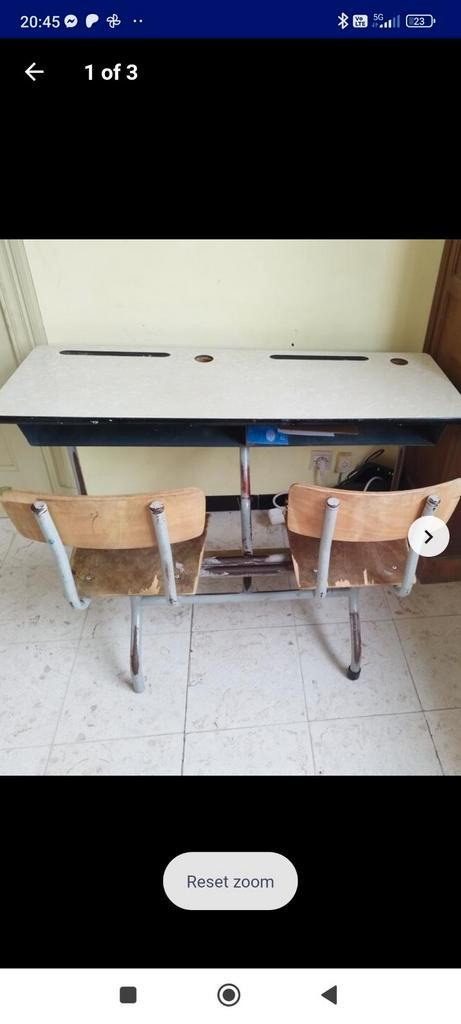 Vintage bureau kind / lessenaar / knutseltafel, Kinderen en Baby's, Kinderkamer | Tafels en Stoelen, Gebruikt, Ophalen