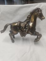 Paard brons of koper heel mooi 26 op21 cm, Enlèvement, Bronze
