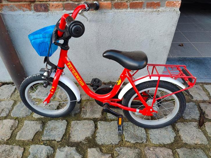 Kinderfiets Brandweer 14 inch – zeer goede staat, Vélos & Vélomoteurs, Vélos | Vélos pour enfant, Enlèvement
