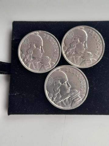 100 FF , 1954 en 1955(2) beschikbaar voor biedingen