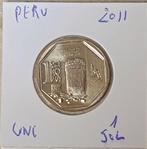 munt Peru 1 sol 2011 : Chullpas van Sillustani UNC, Postzegels en Munten, Verzenden