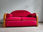 Mooie rode zetel/ bed  (gebruikt), Ophalen, Gebruikt, Riet of Rotan, Tweepersoons