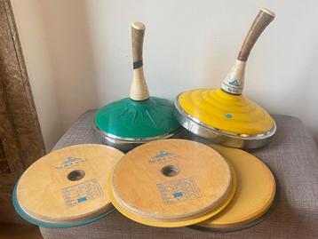 Vintage Eisstock Ebra curling sur glace 