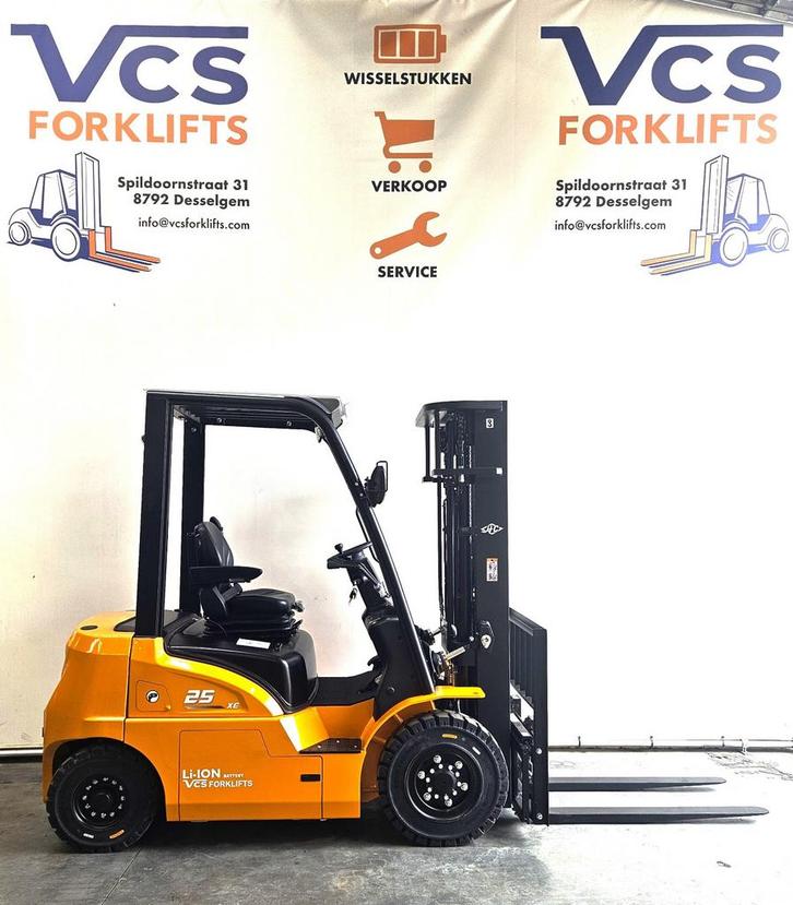 HANGCHA 2,5T nieuwe heftruck vorkenversteller +side shift, Zakelijke goederen, Machines en Bouw | Heftrucks en Intern transport