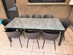 Tuintafel + 8 stoelen, Ophalen, Gebruikt