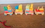 Houten trein met stappelblokjes, Kinderen en Baby's, Speelgoed | Thomas de Trein, Ophalen, Zo goed als nieuw