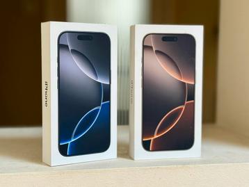iPhone 16 PRO 128GB Desert & Black Titanium/ geseald met bon beschikbaar voor biedingen