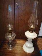 Twee olielampen, Huis en Inrichting, Lampen | Tafellampen, Ophalen