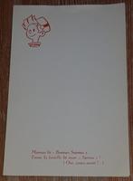 Spirou papier à lettres 1952 Franquin Robbedoes, Collections, Comme neuf, Gaston ou Spirou, Autres types, Enlèvement ou Envoi