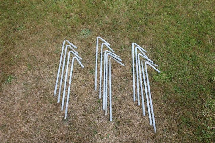 14 Piquets de Sol, d'agrafes de Jardin Piquets d'armature, Tuin en Terras, Tuinhekken en Hekwerk, Nieuw, Overige typen, Ophalen