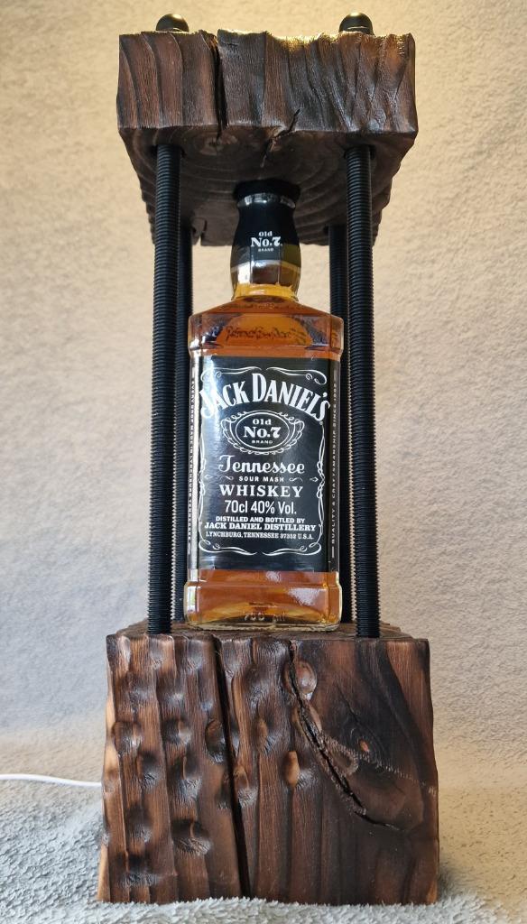 "Whiskey Flame", Huis en Inrichting, Lampen | Tafellampen, Nieuw, Glas, Hout, Metaal, Ophalen of Verzenden
