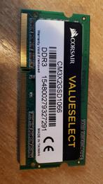 Corsair 2GB  DDR3 laptop geheugen, Comme neuf, Laptop, Enlèvement ou Envoi, DDR3