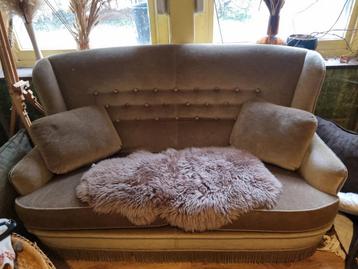 Leuke bohemian/retro zetel in aardse/bruin/beige kleuren beschikbaar voor biedingen