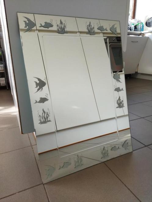 Miroir, Huis en Inrichting, Woonaccessoires | Spiegels, Gebruikt, 50 tot 75 cm, Minder dan 100 cm, Rechthoekig