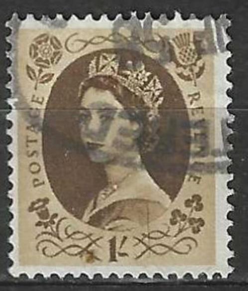 Groot-Brittannie 1952-1954 - Yvert 276 - Elisabeth II (ST), Timbres & Monnaies, Timbres | Europe | Royaume-Uni, Affranchi, Envoi