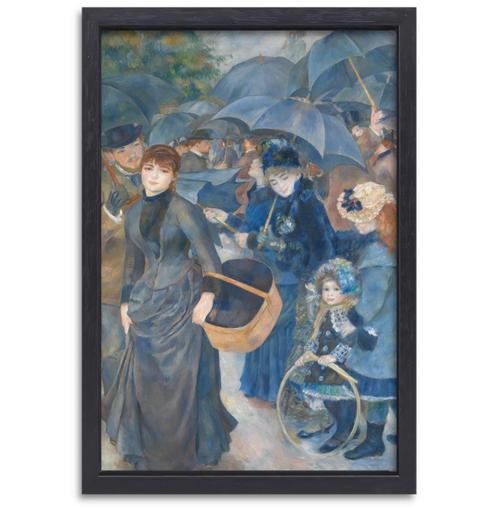 Les parapluies - Pierre-Auguste Renoir toile + cadre de cuis, Maison & Meubles, Accessoires pour la Maison | Peintures, Dessins & Photos