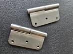 18x Inox geborstelde scharnieren voor 6 deuren, Doe-het-zelf en Bouw, Ophalen, Nieuw, Inox, Scharnier