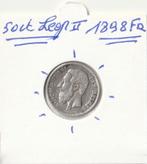 50 CENTIEM 1898 FR LEOPOLD II ZILVER, Ophalen of Verzenden, Zilver, Zilver